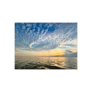 Ceramic Photo Tile - 'Angel Wings' Sunset Seascape